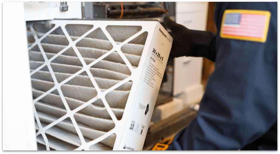 Close up furnace filter 1