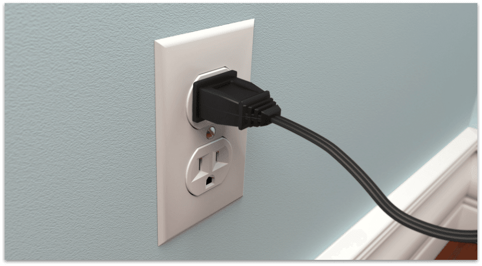 Outlet with plug